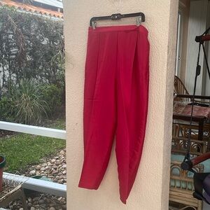 ERIN LONDON 💯 percent RED SILK PANTS